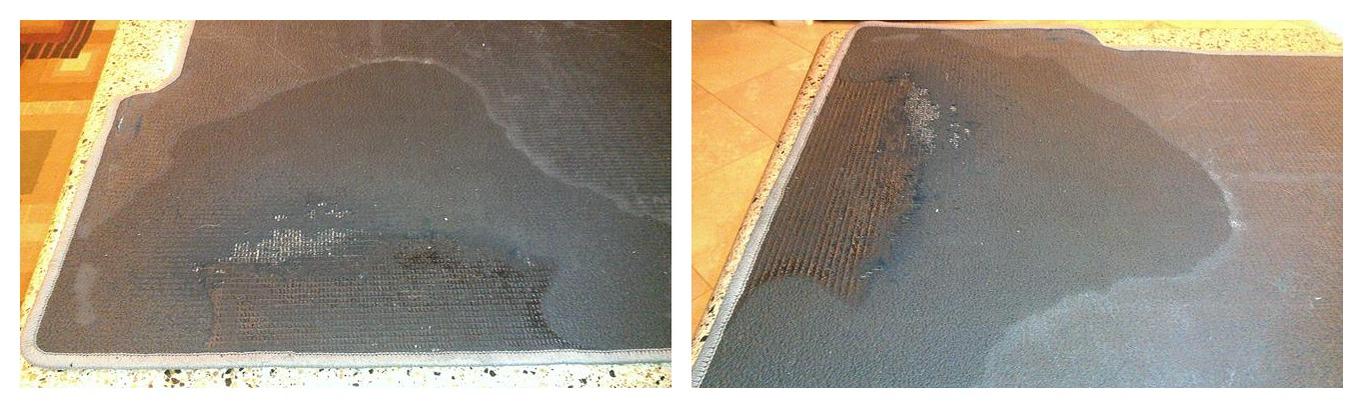Rear Carpet Backing Peeling Off and Staining Undercarpet-rearcarpetissue-jpg